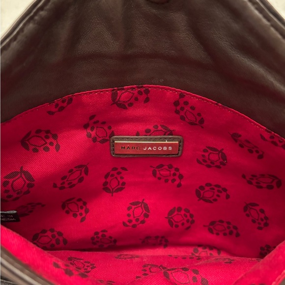Marc Jacobs brown leather studded clutch - Picture 6 of 10